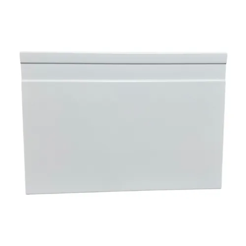 Rodapé premium 12x1x240 cm branco – Venda por unidade de 2,4 metros lineares