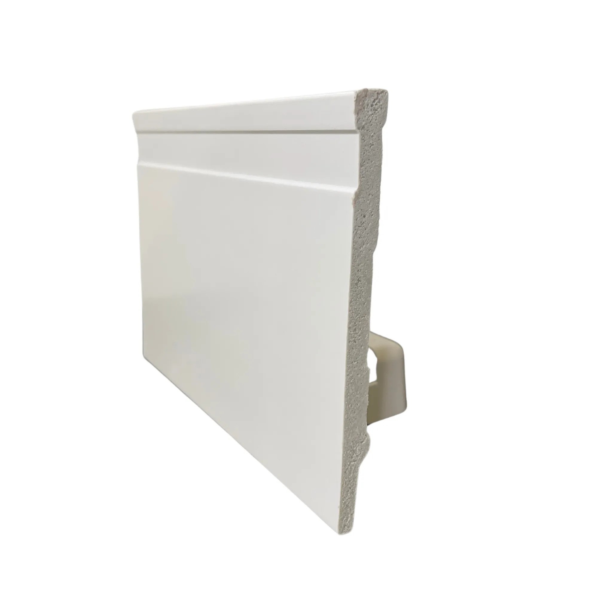Rodapé premium 12x1x240 cm branco – Venda por unidade de 2,4 metros lineares