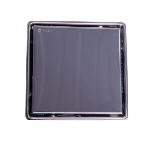 Ralo oculto com duplo acabamento inox 304 ehome 15x15 cm
