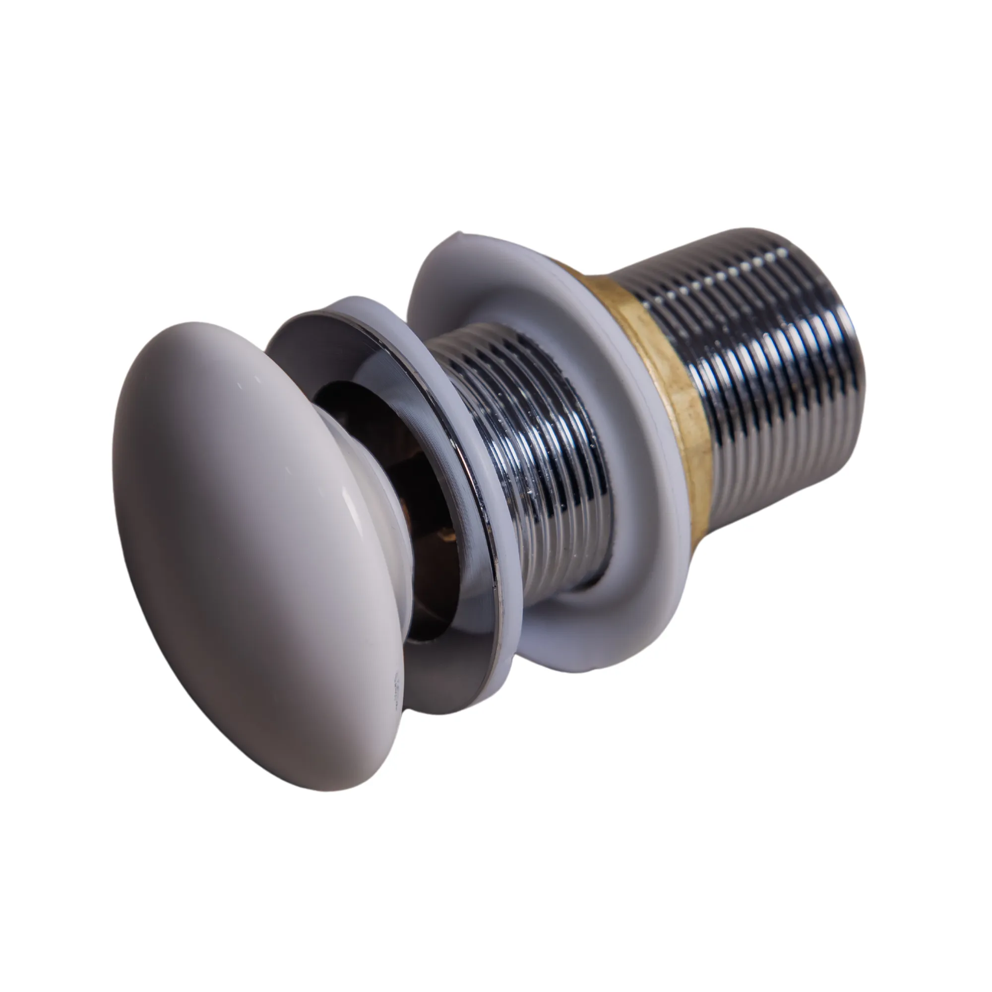 Válvula click branca sem ladrão ehome 8cm 1-1/4” – tampa em cerâmica