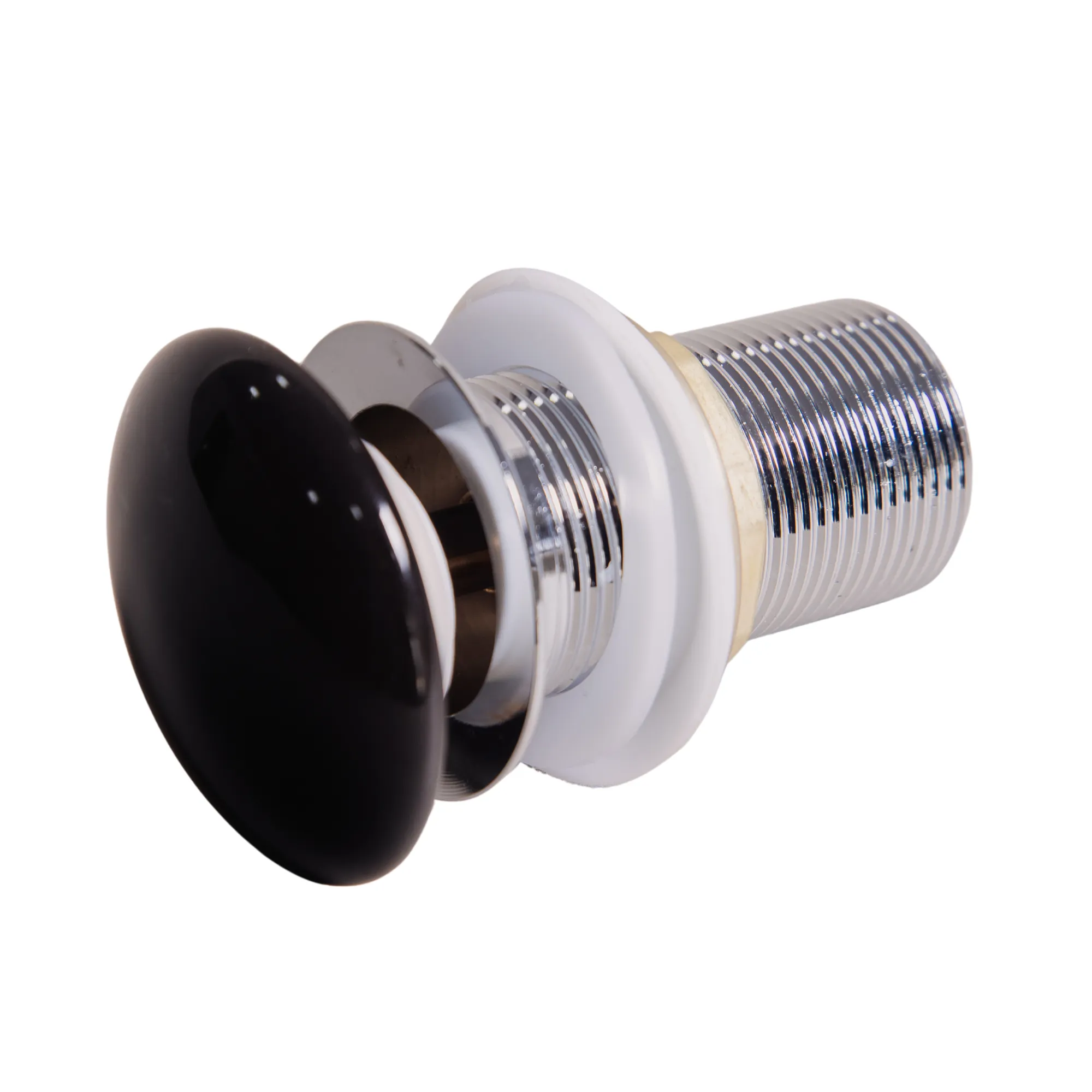 Válvula click preto fosco sem ladrão ehome 8cm 1-1/4” – tampa em cerâmica
